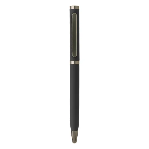 AMBASADOR Metal ball pen with paper sleeve Gray