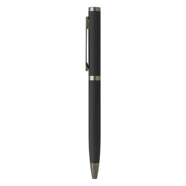 AMBASADOR Metal ball pen with paper sleeve Gray