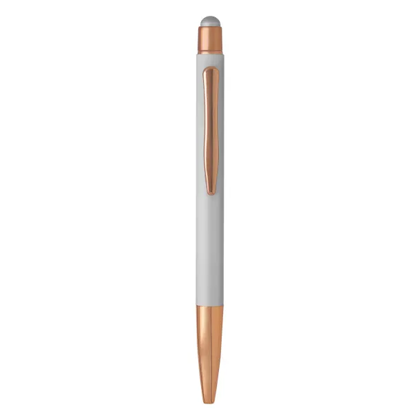 VIVA GOLD Metal "touch" ball pen with paper sleeve Silver
