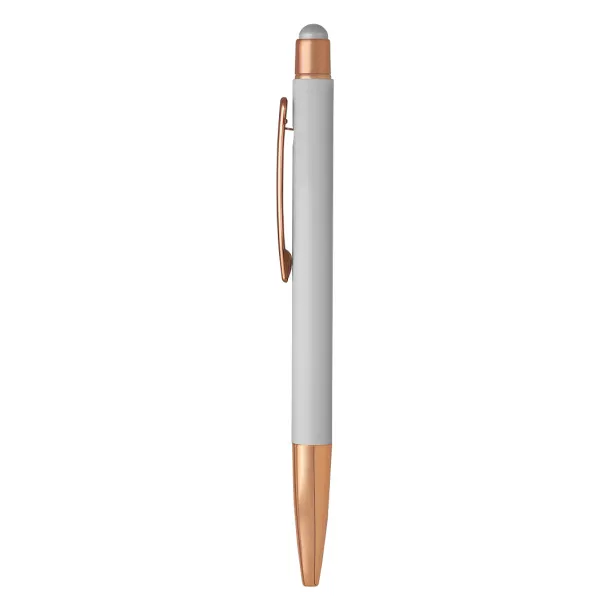 VIVA GOLD Metal "touch" ball pen with paper sleeve Silver