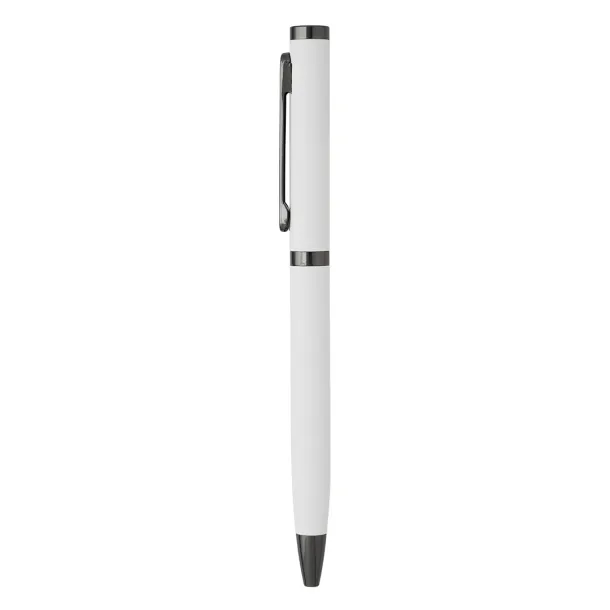 AMBASADOR Metal ball pen with paper sleeve White