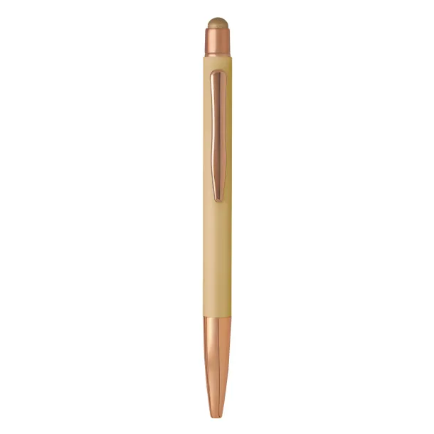 VIVA GOLD Metal "touch" ball pen with paper sleeve Golden