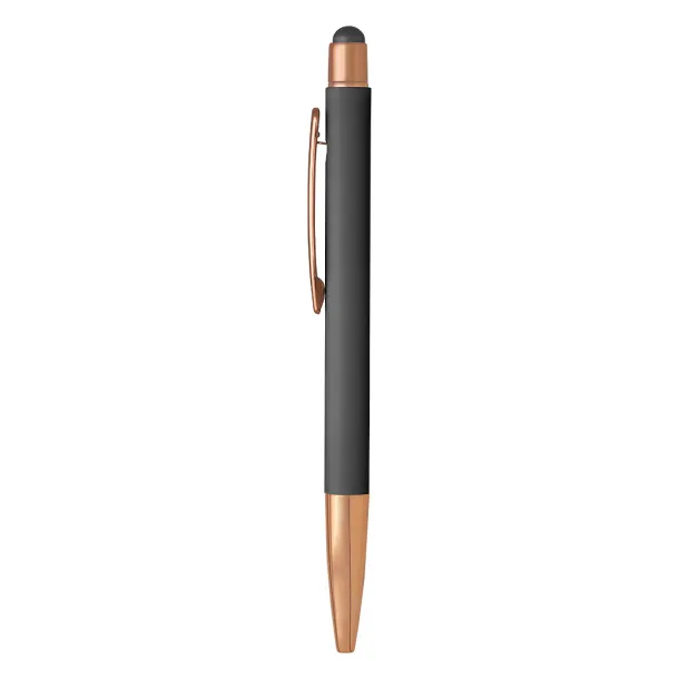 VIVA GOLD Metal "touch" ball pen with paper sleeve Metalik tamnosiva