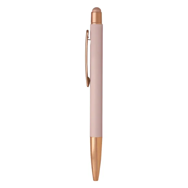 VIVA GOLD Metal "touch" ball pen with paper sleeve Ružičasto zlatno