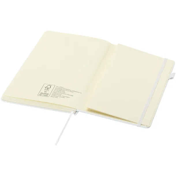 Liss A5 recycled plastic hard cover notebook White