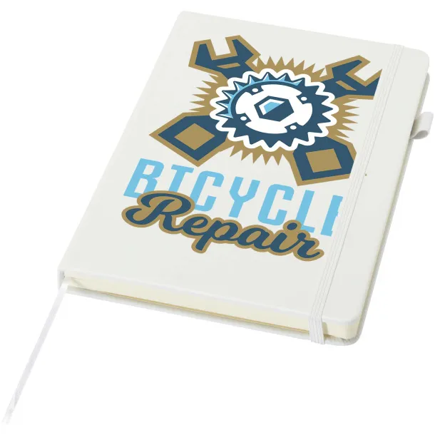 Liss A5 recycled plastic hard cover notebook White