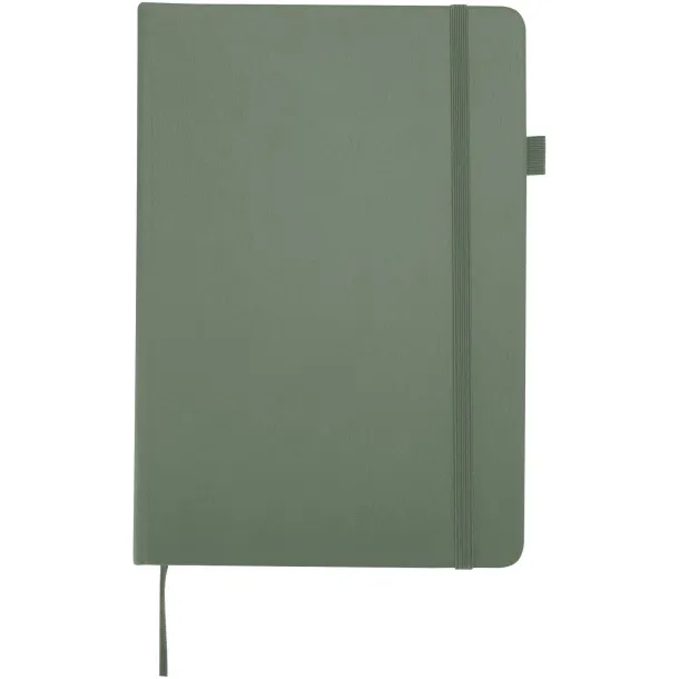 Liss A5 recycled plastic hard cover notebook Heather green
