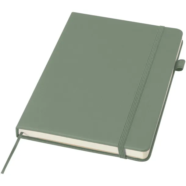 Liss A5 recycled plastic hard cover notebook Heather green