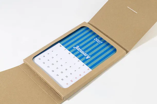 CreaDate Shuffle custom desk calendar White