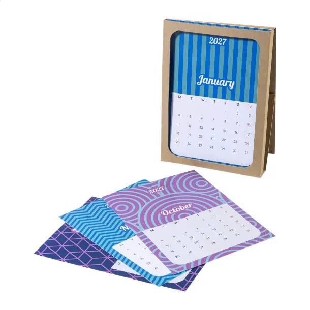 CreaDate Shuffle custom desk calendar White