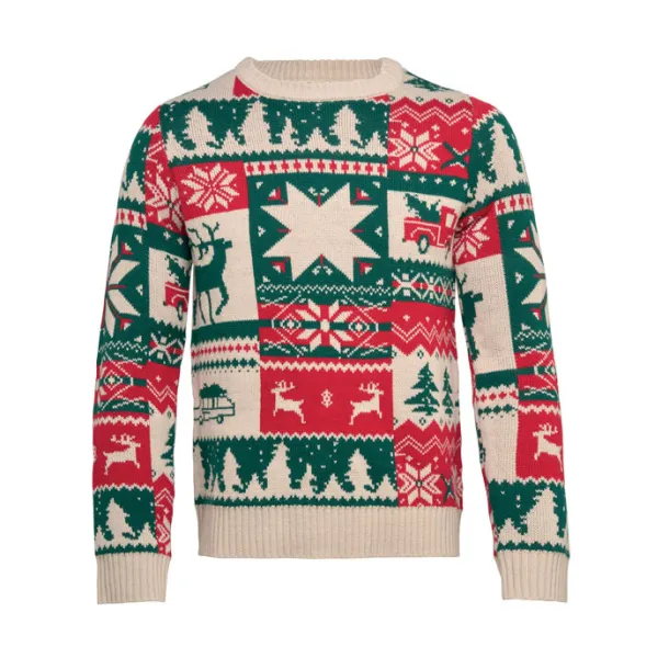 SHIMIS XL Christmas knitted sweater L-XL Beige