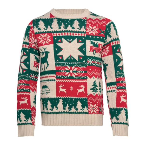 SHIMIS Christmas knitted sweater S-M Beige