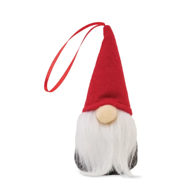 FROSTY TREE Felt gnome tree hanger Red