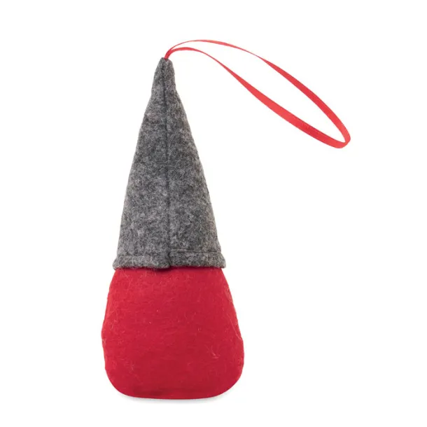 FROSTY TREE Felt gnome tree hanger Grey