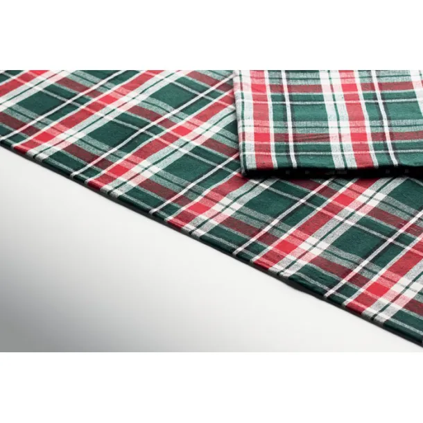SANTABLE Chequer cotton tablecloth set Multicolour