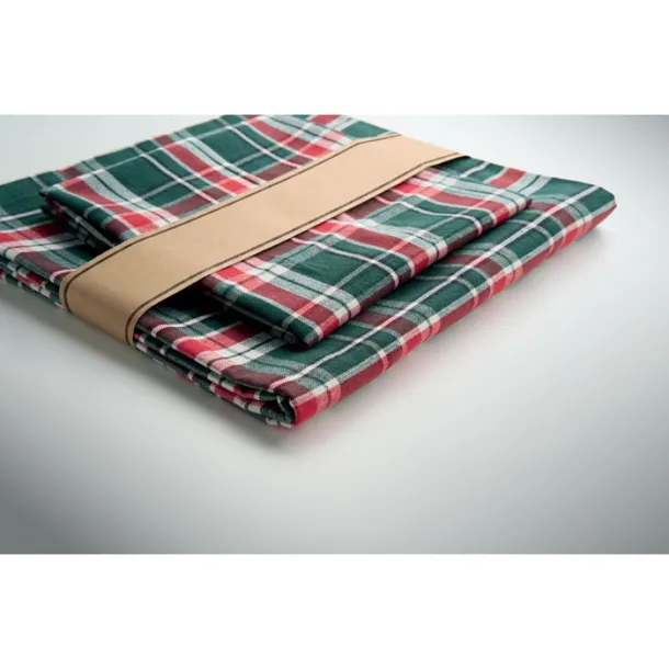SANTABLE set kariranih pamučnih stolnjaka, 140×180 cm Višebojno