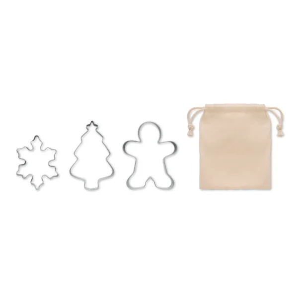 COOKIES Christmas cookie cutter set Beige