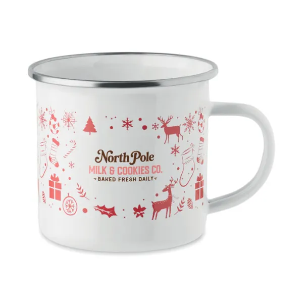 SEASOMEL Christmas enamel mug 300ml White