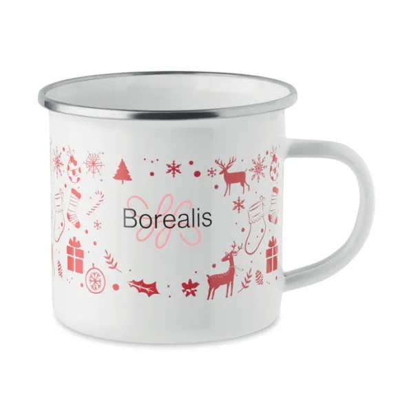 SEASOMEL Christmas enamel mug 300ml White