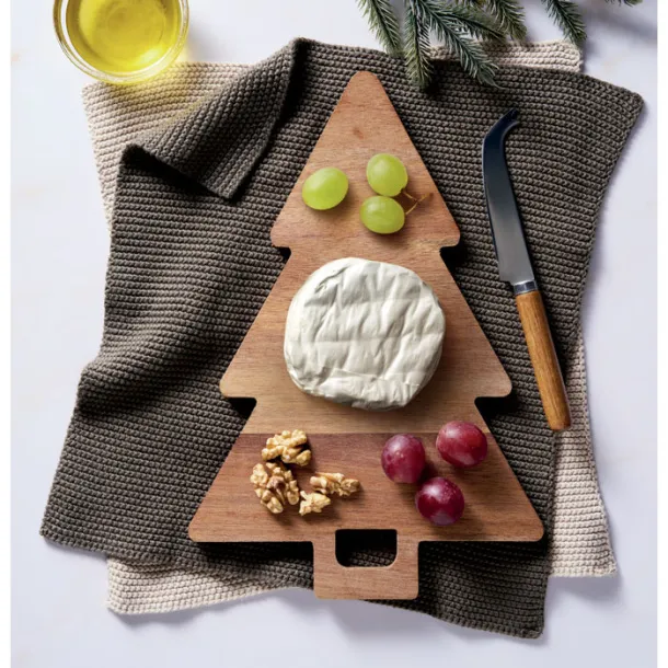 ARBETO Acacia serving board Xmas tree Wood