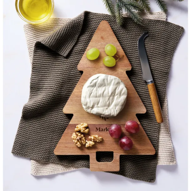 ARBETO Acacia serving board Xmas tree Wood