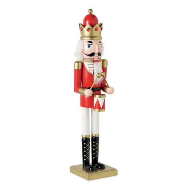 SUPER JOLY Large wooden nutcracker Red