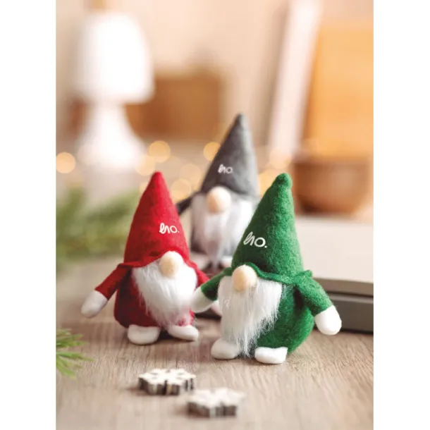 FROSTY Felt gnome decoration Green