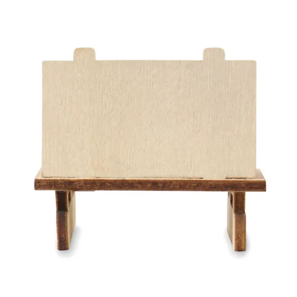 FROSTY SLEIGH Gnome on wooden sleigh Grey