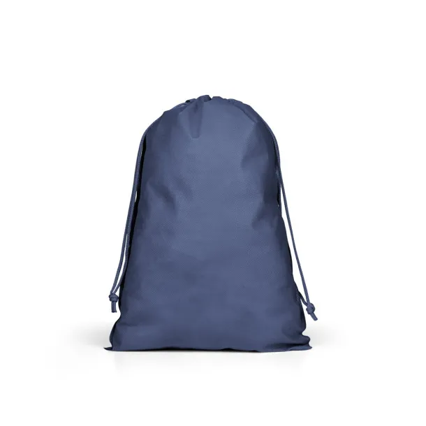 GIFT BAG L Large non-woven backpack-style bag (60 g/m²) Blue