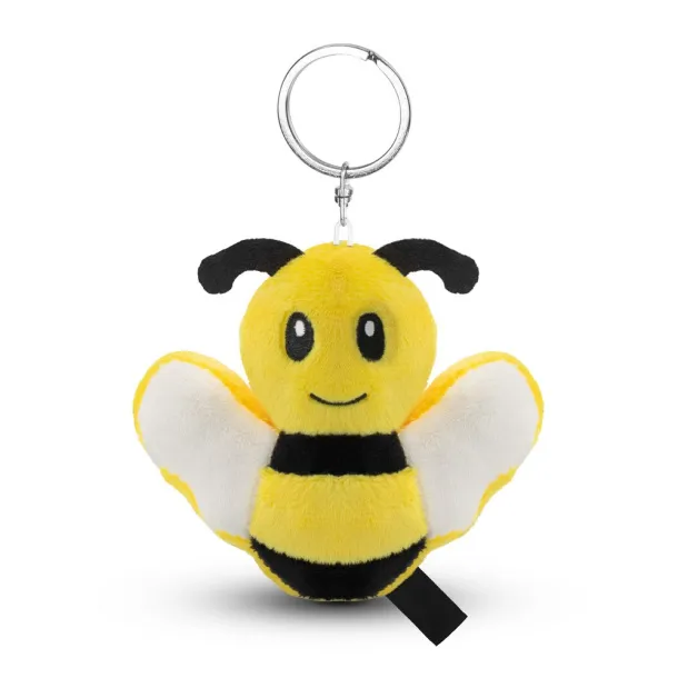 Miro RPET plush bee, keyring Žuta