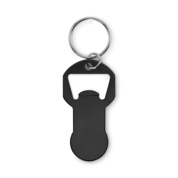 CLAVE Recycled aluminium bottle opener Black