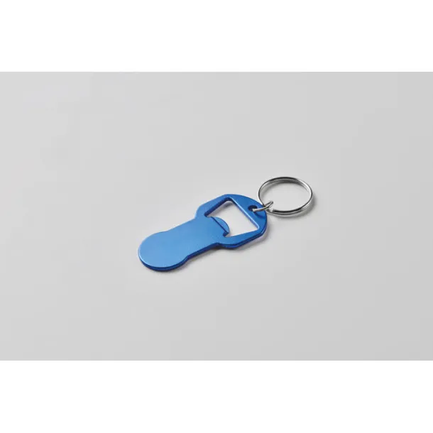CLAVE Recycled aluminium bottle opener Blue