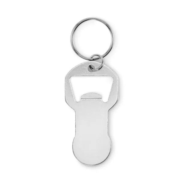 CLAVE Recycled aluminium bottle opener Silver