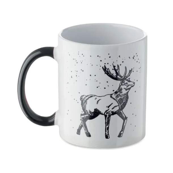 FESTIMUG keramička šalica sa sezonskim uzorkom 300 ml Crna