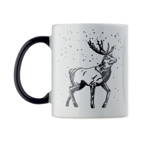 FESTIMUG keramička šalica sa sezonskim uzorkom 300 ml Crna