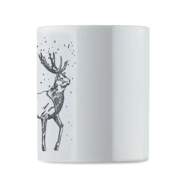 FESTIMUG keramička šalica sa sezonskim uzorkom 300 ml Crna
