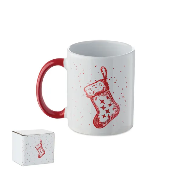 FESTIMUG Seasonal ceramic mug 300ml Red