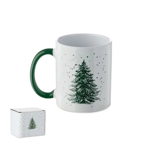 FESTIMUG keramička šalica sa sezonskim uzorkom 300 ml Zelena