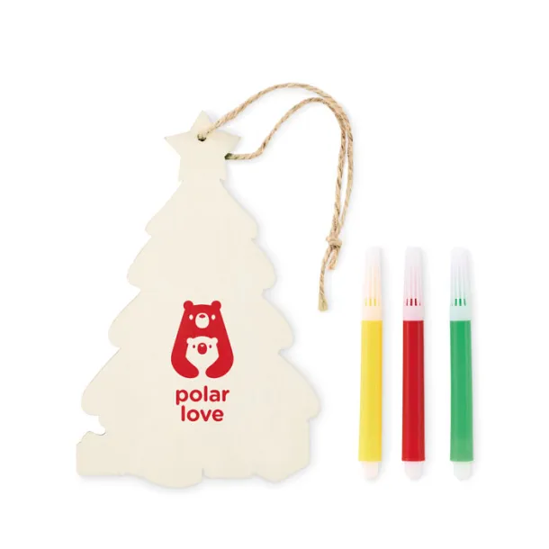 COLORTREE Christmas tree ornament Wood