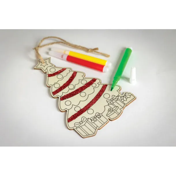 COLORTREE Christmas tree ornament Wood