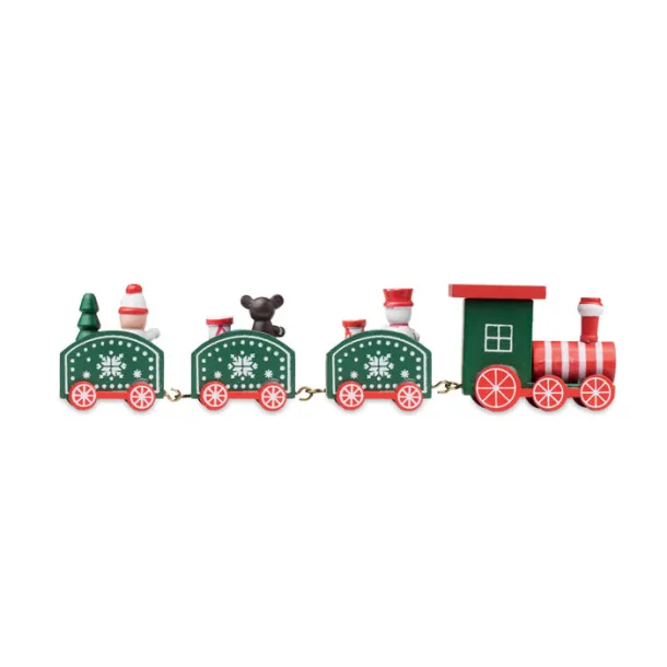 JUNA Wooden Christmas train Mix Colour
