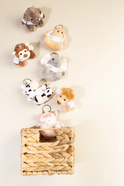 PigFob plush pig keyring Pink