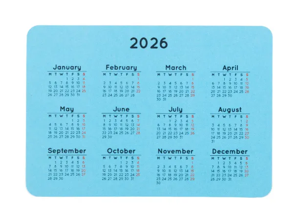 CreaDate Pocket Personalizirani džepni kalendar Bijela