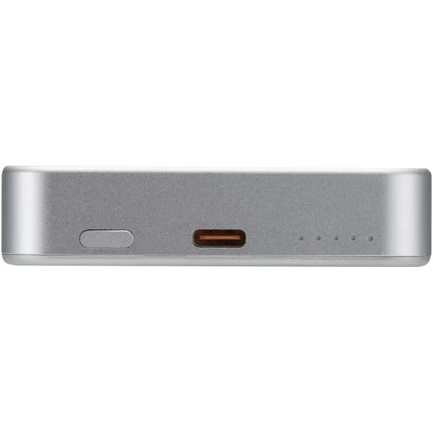 Avis 10.000 mAh RCS recycled aluminium magnetic power bank Silver