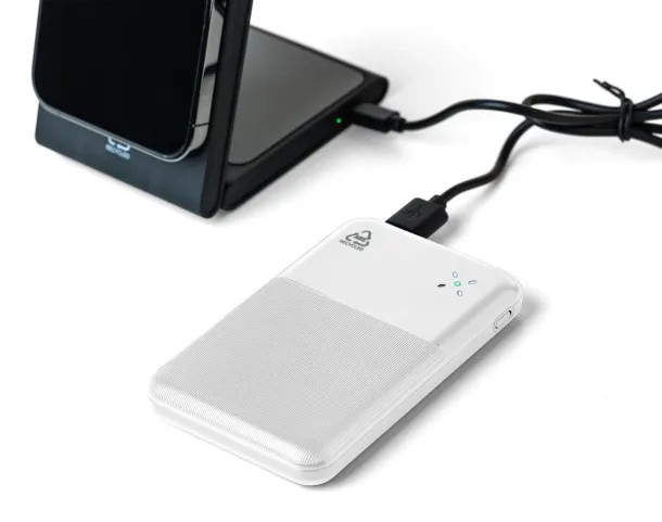  Recycled ABS powerbank Tavi Bijela
