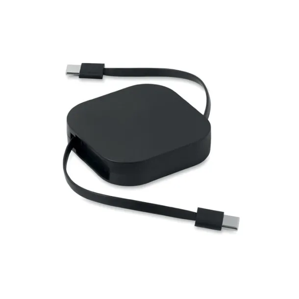 LINEA 100 uvlačivi kabel za punjenje od 100W Crna