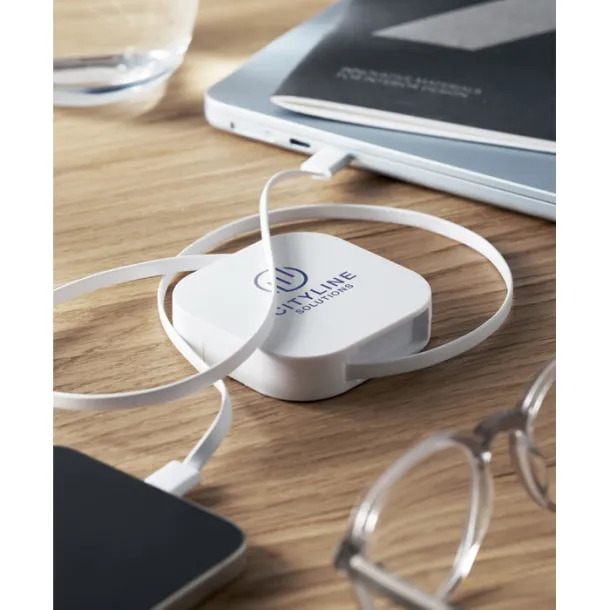 LINEA 100 uvlačivi kabel za punjenje od 100W Bijela
