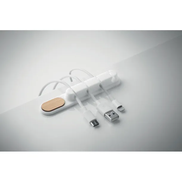 ORDER silikonski organizator kabela Bijela