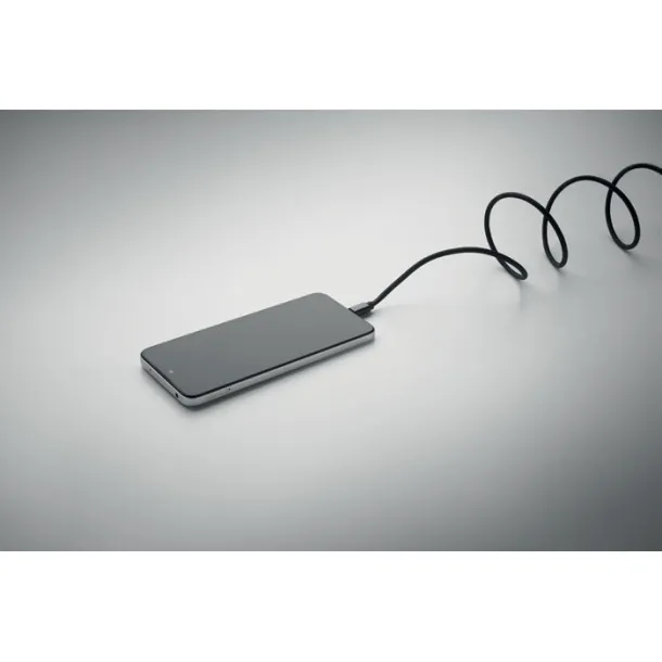 BRAID Pleteni magnetni kabel od RPET-a Crna