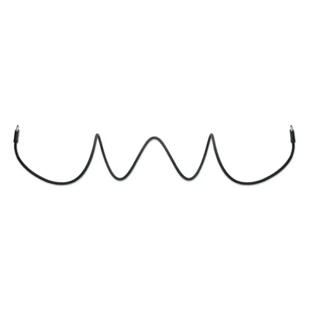 BRAID Pleteni magnetni kabel od RPET-a Crna